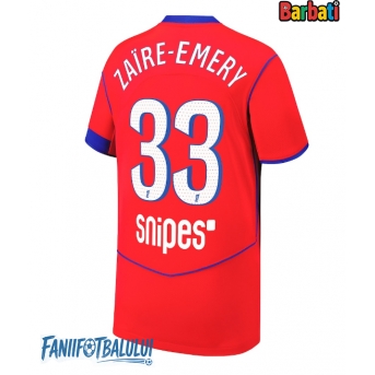 Paris Saint-Germain Warren Zaire-Emery #33 Tricou Fotbal Replică 2025-26 Barbati Treilea